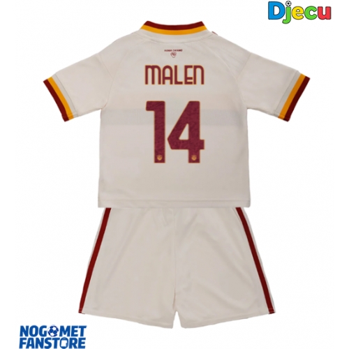 AS Roma Donyell Malen #14 Gostujuci Dres za djecu 2026-27 Kratak Rukav (+ Kratke hlače)